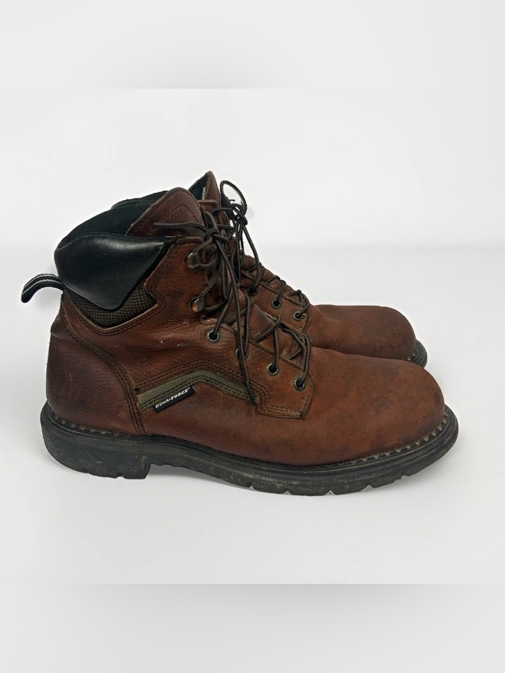 Red Wing Boots 926 Sz 12D Dyna-Force Brown Leather USA Work Boots Soft Toe